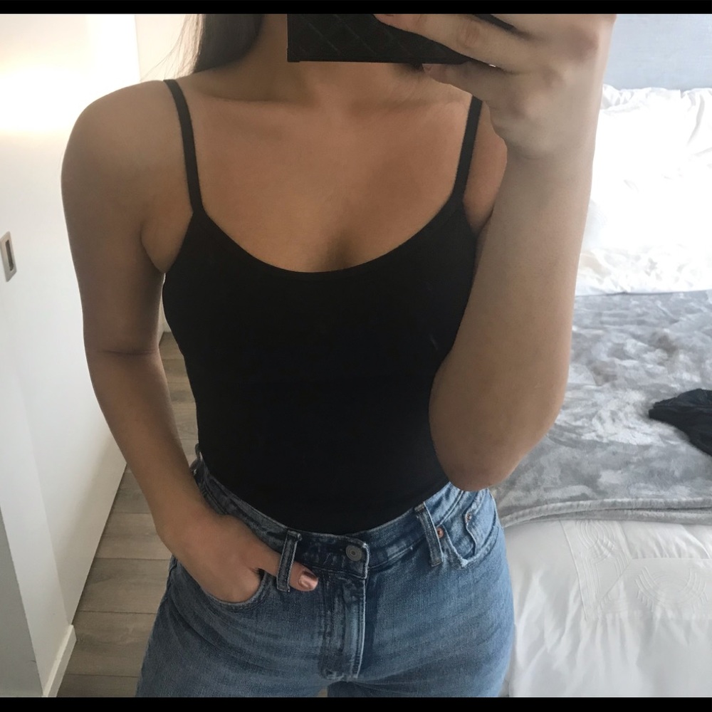 Long Black Tank Top
